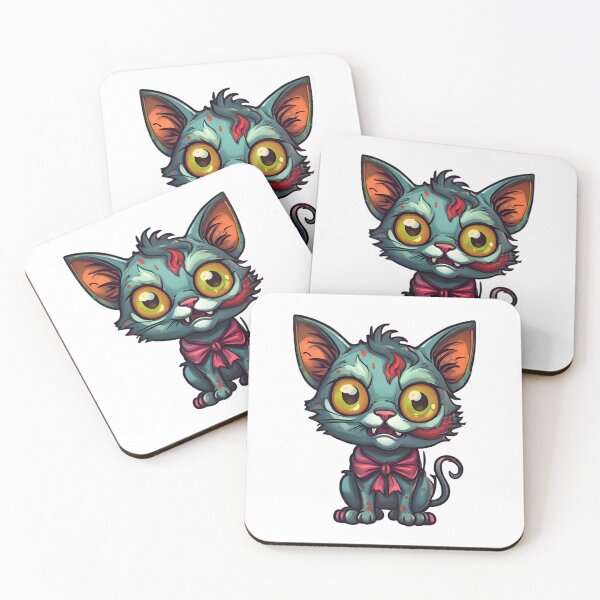 Item preview, Mischievous Zombie Kitten designed and sold by Pixel Press Prints.