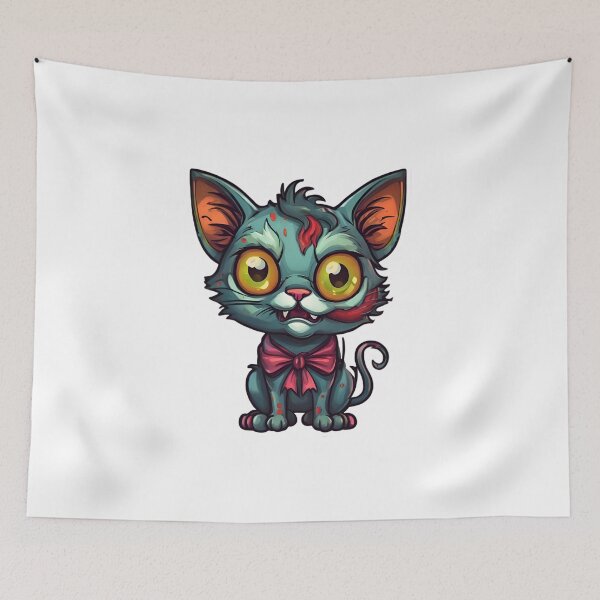 Item preview, Mischievous Zombie Kitten designed and sold by Pixel Press Prints.