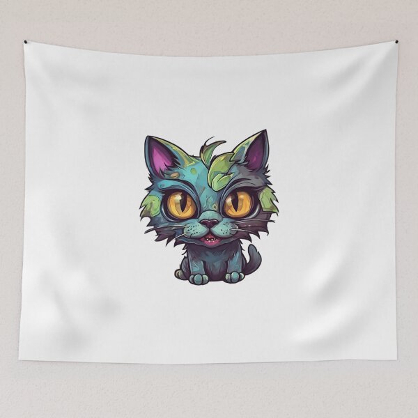 Item preview, Mischievous Zombie Kitten designed and sold by Pixel Press Prints.