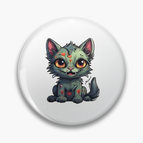 Item preview, Mischievous Zombie Kitten designed and sold by Pixel Press Prints.