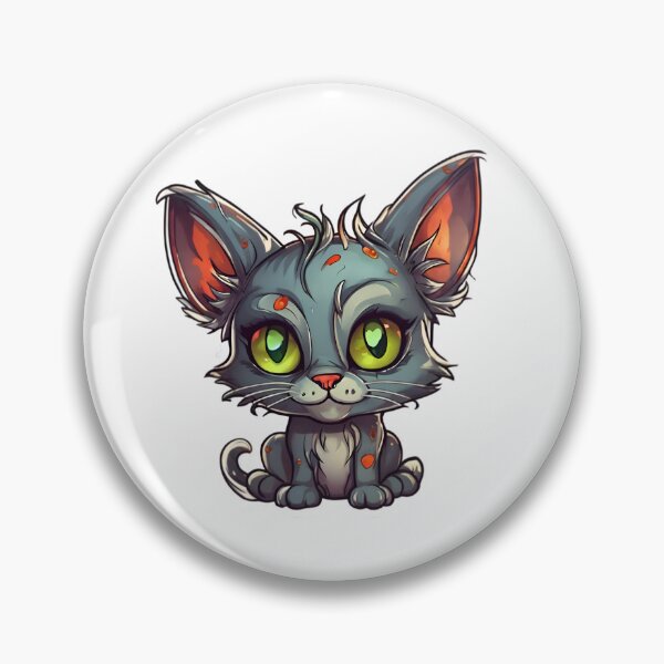 Item preview, Mischievous Zombie Kitten designed and sold by Pixel Press Prints.