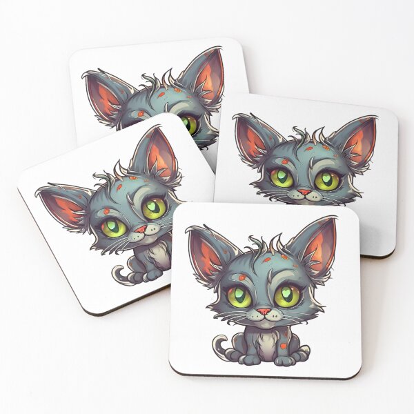 Item preview, Mischievous Zombie Kitten designed and sold by Pixel Press Prints.