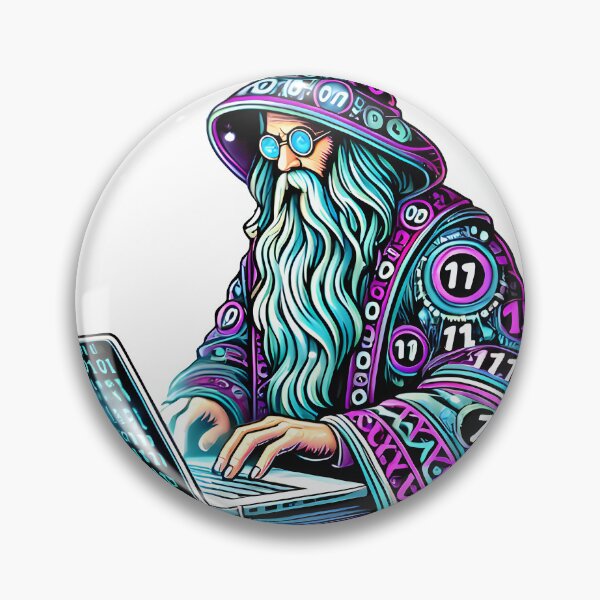Item preview, Coding Wizard – Master of the Digital Realm designed and sold by homeaven.