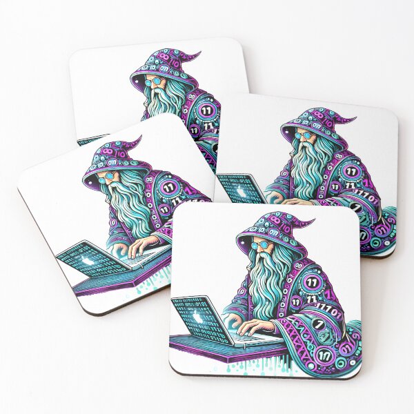 Item preview, Coding Wizard – Master of the Digital Realm designed and sold by homeaven.