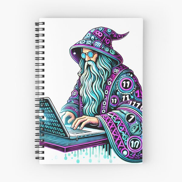 Item preview, Coding Wizard – Master of the Digital Realm designed and sold by homeaven.