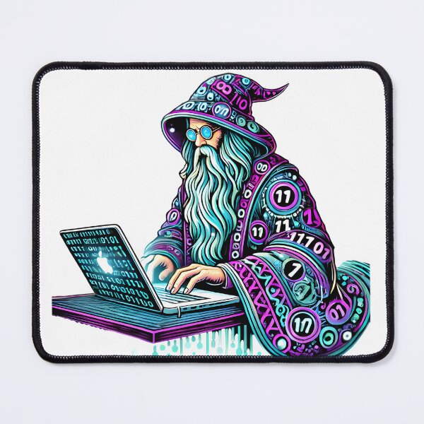 Item preview, Coding Wizard – Master of the Digital Realm designed and sold by homeaven.