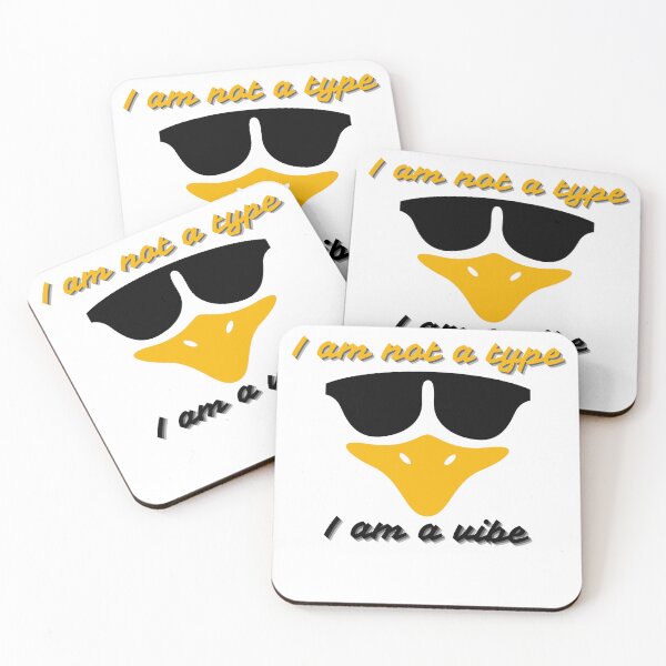 Item preview,  "I Am Not a Type, I Am a Vibe" - Funny Duck with Glasses Design designed and sold by Kabootri.