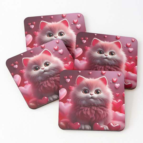 Item preview, Valentine Cat Charm designed and sold by Elahi-Design.
