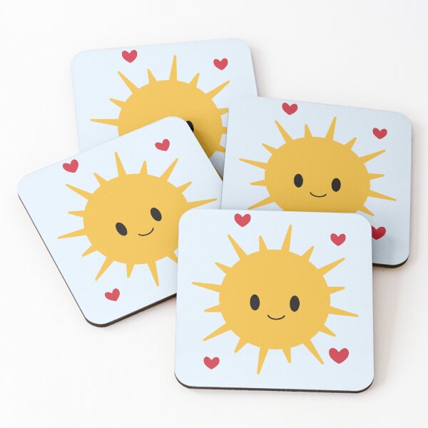 Item preview, Cute Happy Heart Love Sun  designed and sold by Skull Fern.