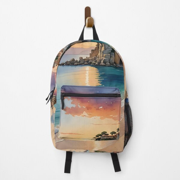Item preview, Spiaggia di Tropea: Sunset over Calabria’s Golden Shores designed and sold by LSVart.
