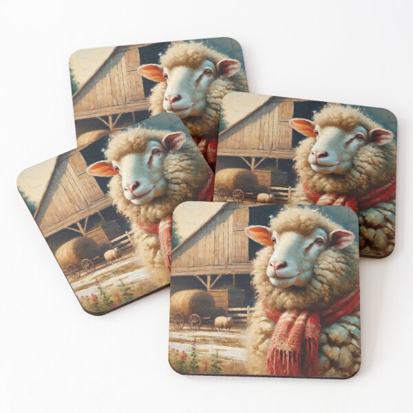 Item preview, "Cozy Sheep at the Farmstead" designed and sold by mustardseed-410.