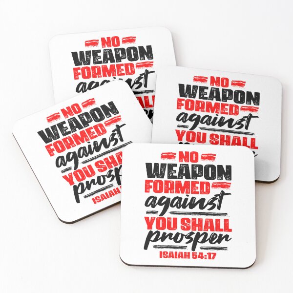 Item preview, Isaiah 54:17 No Weapon Formed Against You Shall Prosper designed and sold by plushism.