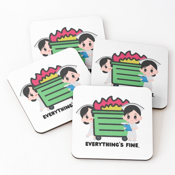 Item preview, El basurero de la atención sanitaria designed and sold by Practical Stickers.