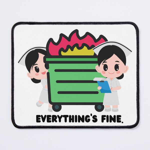 Item preview, Health care dumpster fire designed and sold by Practical Stickers.