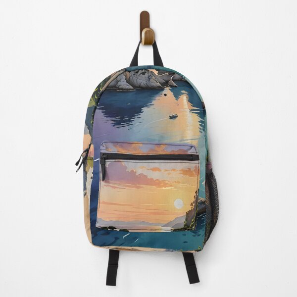 Item preview, Paleokastritsa Beach: Sunset over Corfu's Golden Shores designed and sold by LSVart.