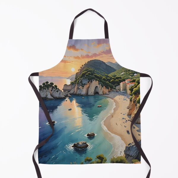Item preview, Paleokastritsa Beach: Sunset over Corfu's Golden Shores designed and sold by LSVart.