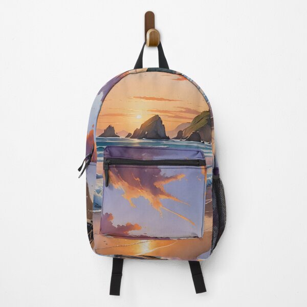Item preview, Praia da Joaquina: Golden Sands and Dramatic Rock Formations at Sunset designed and sold by LSVart.