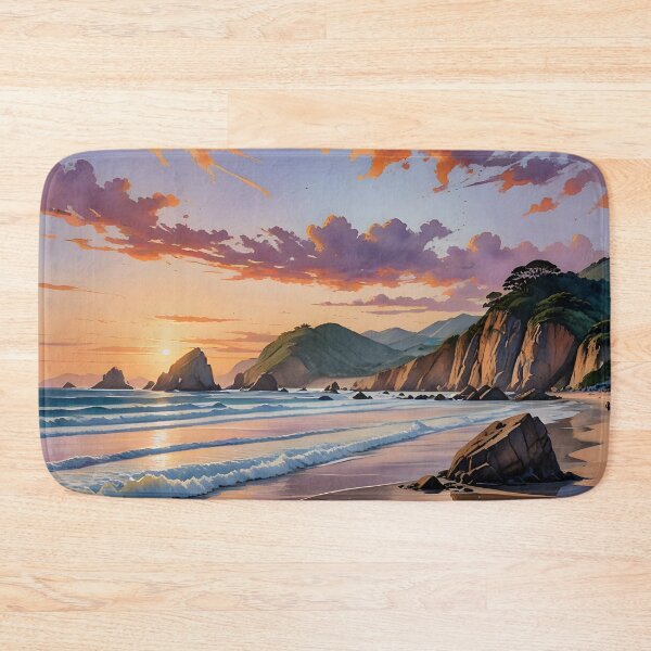 Item preview, Praia da Joaquina: Golden Sands and Dramatic Rock Formations at Sunset designed and sold by LSVart.