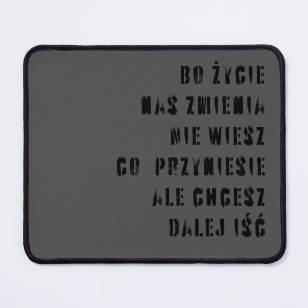 Item preview, Inspirational Polish Quote: Life Changes Us Motivational Design designed and sold by Piotr i Muza.