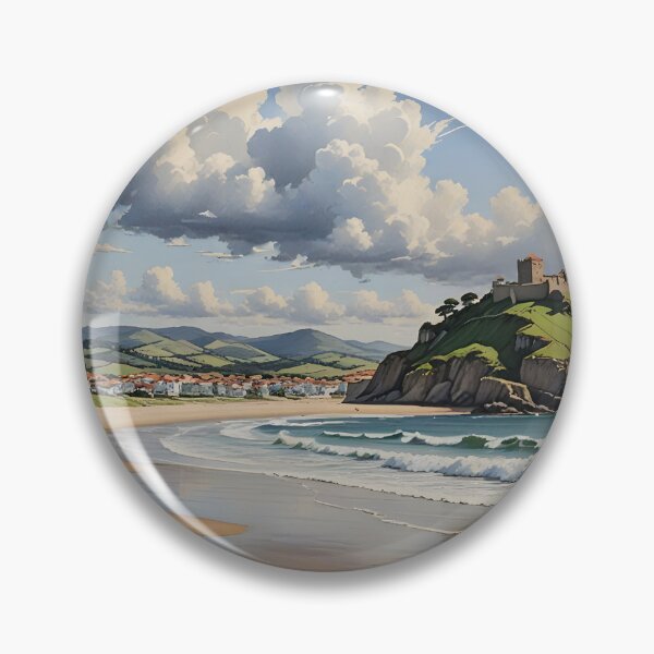 Item preview, Praia de Moledo: Wide Sands and Rolling Waves with Monte Santa Tecla designed and sold by LSVart.