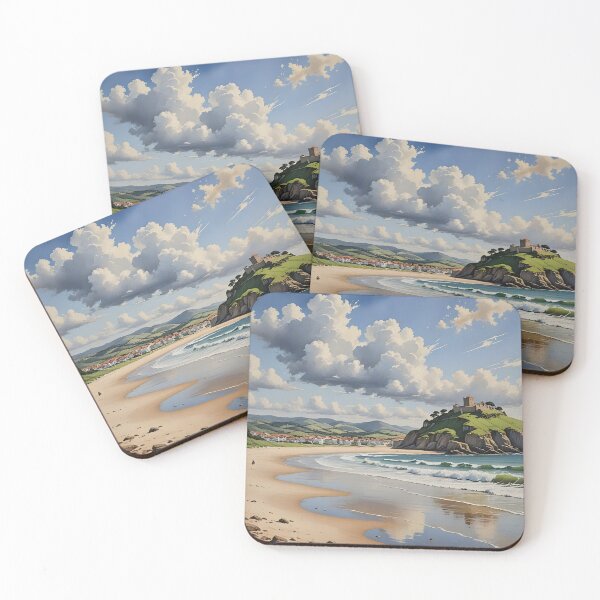 Item preview, Praia de Moledo: Wide Sands and Rolling Waves with Monte Santa Tecla designed and sold by LSVart.