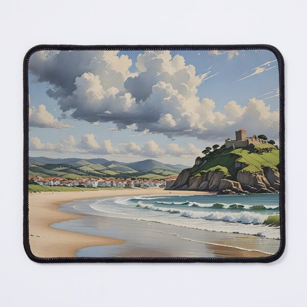 Item preview, Praia de Moledo: Wide Sands and Rolling Waves with Monte Santa Tecla designed and sold by LSVart.