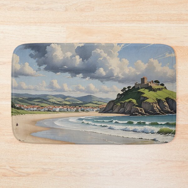 Item preview, Praia de Moledo: Wide Sands and Rolling Waves with Monte Santa Tecla designed and sold by LSVart.