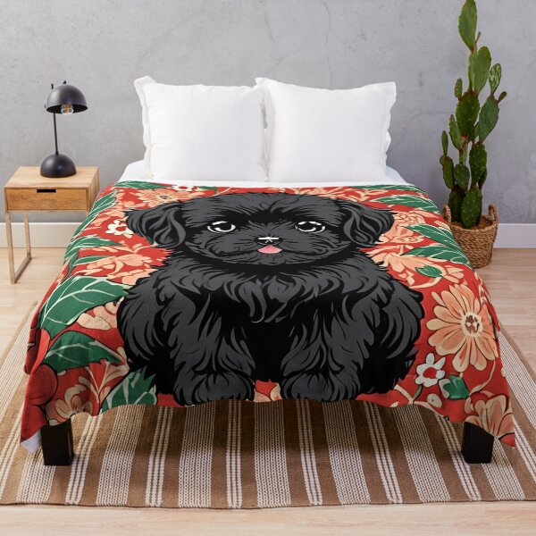 Item preview, Cute Maltipoo puppy and flower pattern designed and sold by Nolan6.