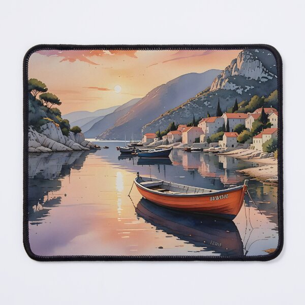 Item preview, Uvala Duboka: Sunset Serenity on Croatia's Pelješac Peninsula designed and sold by LSVart.