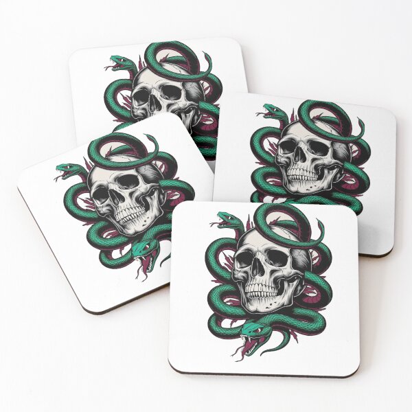 Item preview, Skull and snakes designed and sold by  Any Mood Designs.