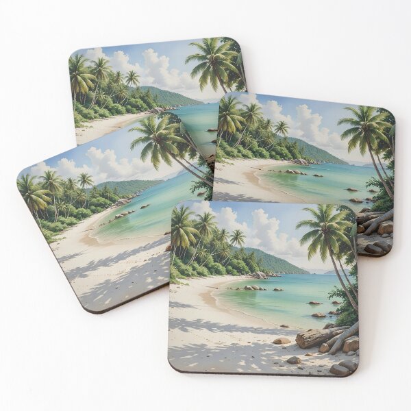 Item preview, Bottle Beach Haad Khom: Pristine White Sands and Turquoise Waters designed and sold by LSVart.