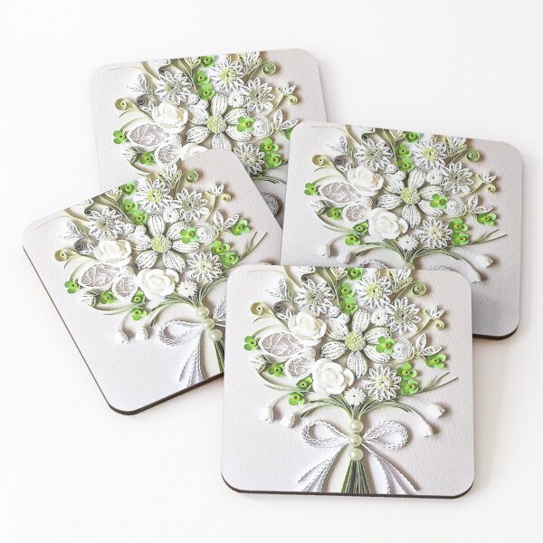 Artikelvorschau, bedruckte Quilling Blume entworfen und verkauft von Sweetpaperdesignsol Hyunah Yi.