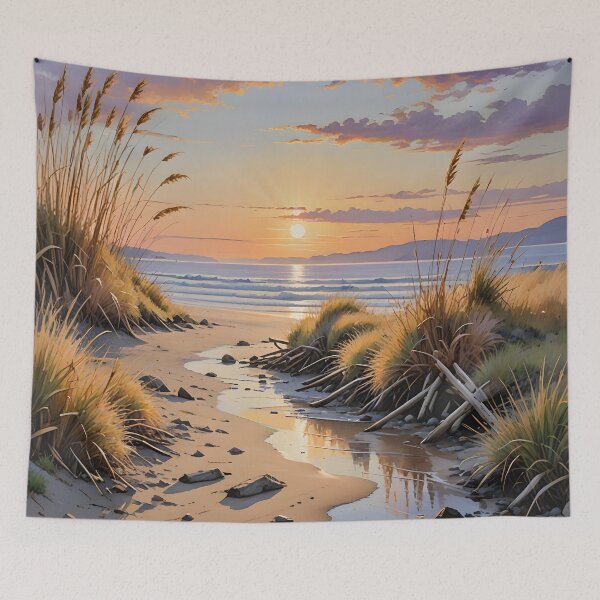 Item preview, Goose Spit Beach: Sunset Serenity in British Columbia designed and sold by LSVart.