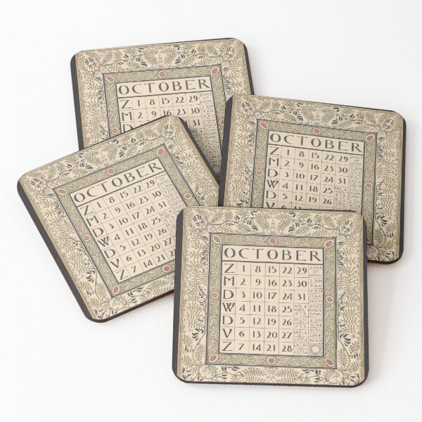 Item preview, Vintage October Calendar Sticker – Perfect for Journaling designed and sold by QuteStuffHere.