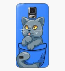 Funda/vinilo para Samsung Galaxy Pocket Cute British Shorthair Cat