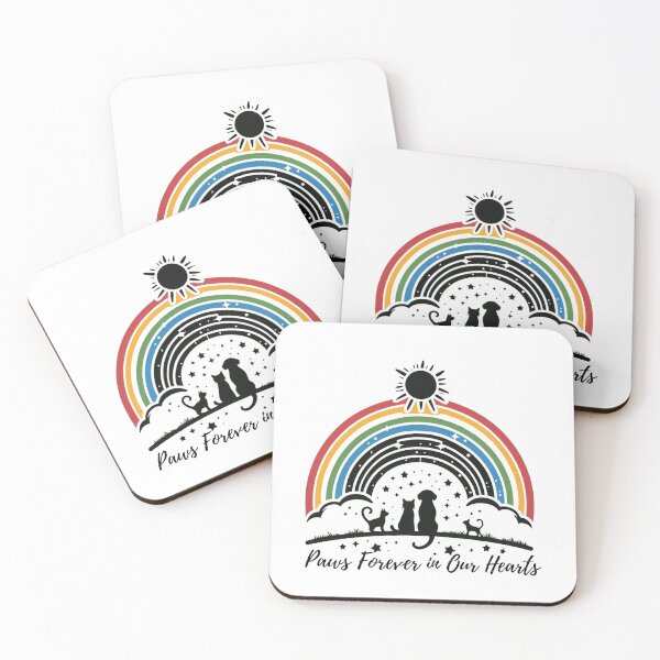 Item preview, Rainbow Pet Heaven Paws Forever In Our Hearts  designed and sold by MoonMonkeyNbear.
