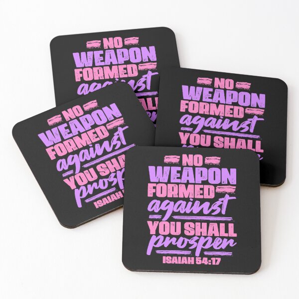 Item preview, Isaiah 54:17 No Weapon Formed Against You Shall Prosper designed and sold by plushism.