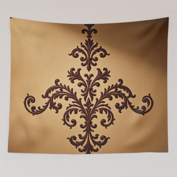 Item preview, Gold & Caramel Ombre Damask designed and sold by DesignsByPrnces.