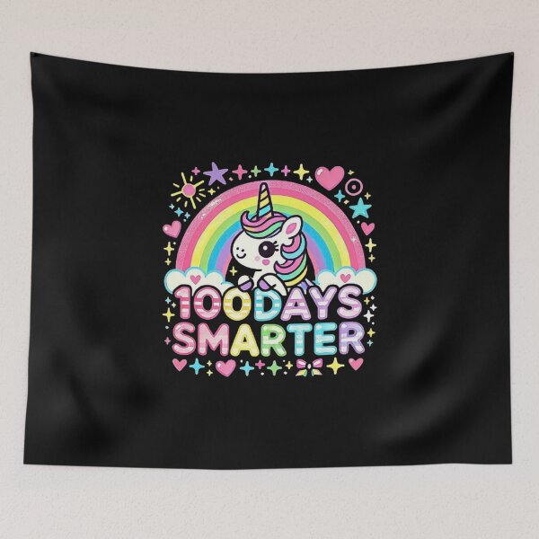 Item preview, 100 Days Smarter Unicorn Kids Girls | Happy 100 Days of School Celebration designed and sold by love3617.