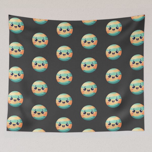 Item preview, Cute happy smiling planet designed and sold by GVibezPadel.
