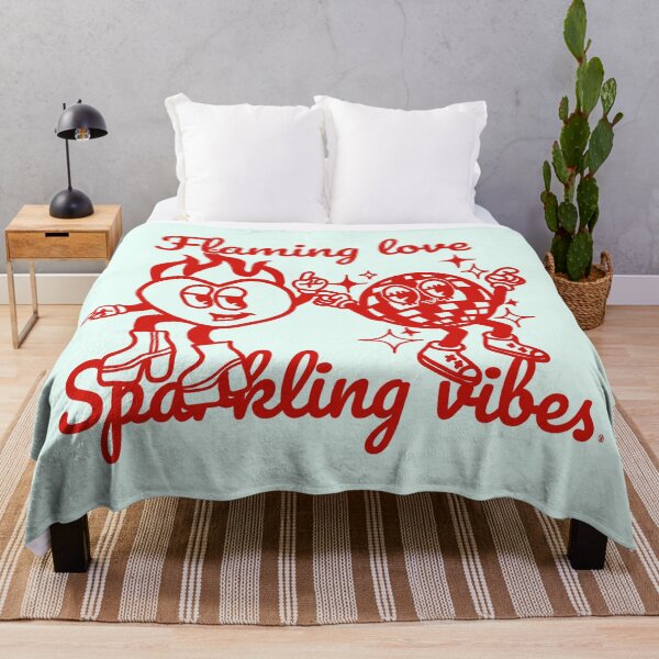 Item preview, Flaming Love & sparkling vibes - retro valentine design designed and sold by petiteToulon.