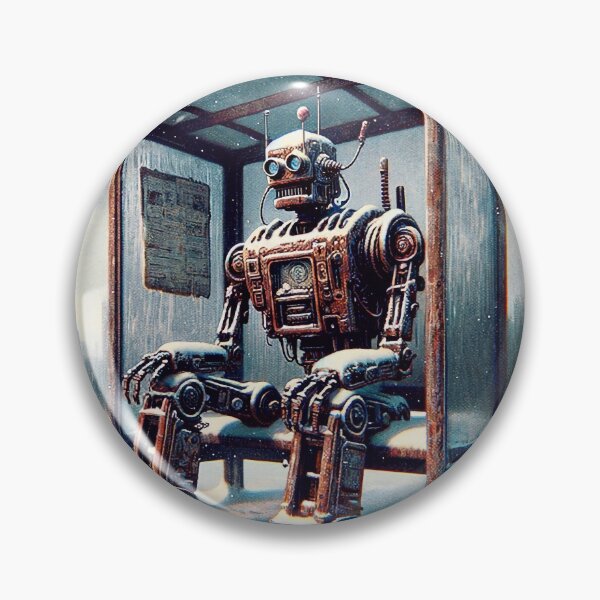 Item preview, Postapocalyptic robot at the bus station designed and sold by M-Y-A-R-T-.
