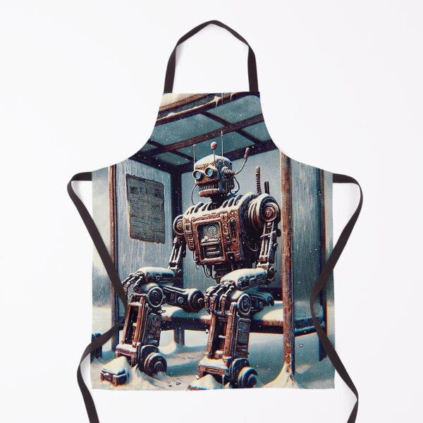 Item preview, Postapocalyptic robot at the bus station designed and sold by M-Y-A-R-T-.