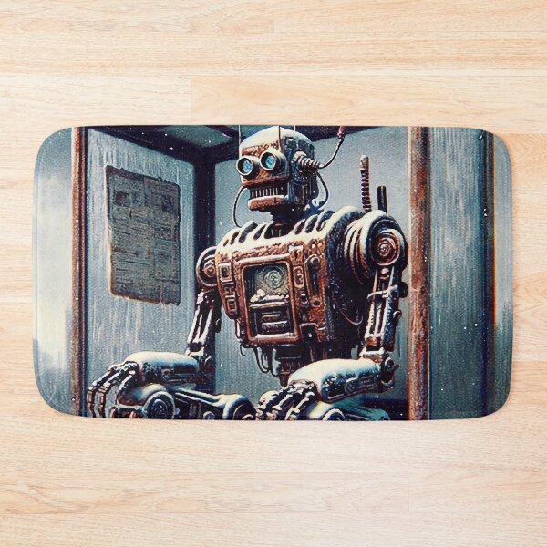 Item preview, Postapocalyptic robot at the bus station designed and sold by M-Y-A-R-T-.