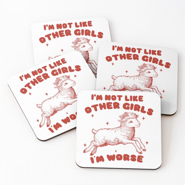 Item preview, I'm Not Like Other Girls I'm Worse Vintage Style Shirt, Retro Cartoon T Shirt, Weird T Shirt, Meme T Shirt, Funny Sheep Meme designed and sold by Rosqzz.