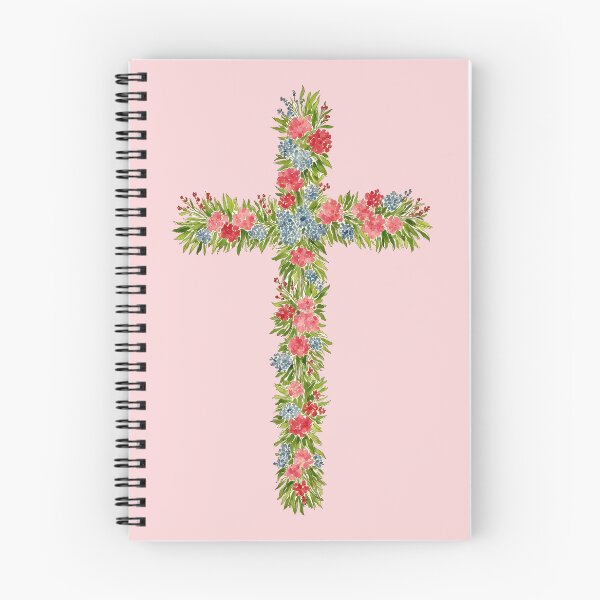 Item preview, Flower Cross Easter Watercolor 2 designed and sold by Magnolia Valley Art.