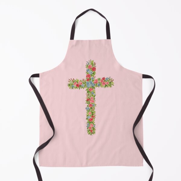 Item preview, Flower Cross Easter Watercolor 2 designed and sold by Magnolia Valley Art.
