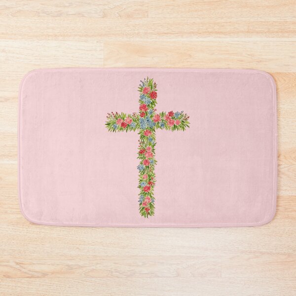 Item preview, Flower Cross Easter Watercolor 2 designed and sold by Magnolia Valley Art.