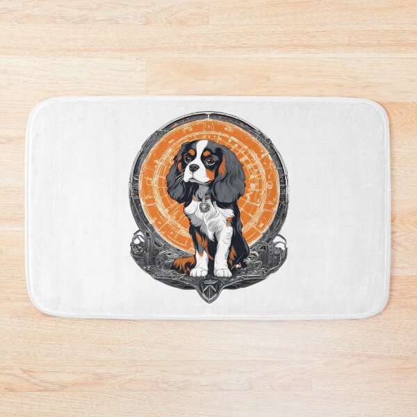 Item preview, Futuristic Cavalier King Charles Spaniel Puppy – Sci-Fi Dog Art Design designed and sold by MystiqSlav.