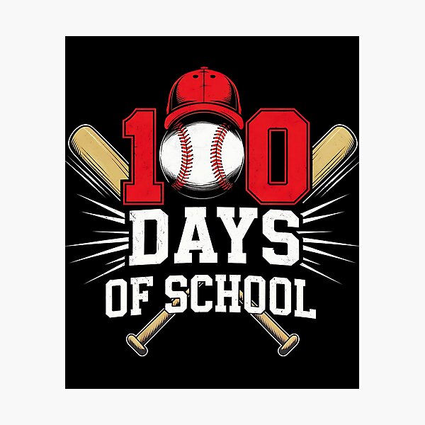 Item preview,  100 Days Of School Baseball - 100 Days Of School Softball designed and sold by luannsemmsobre.